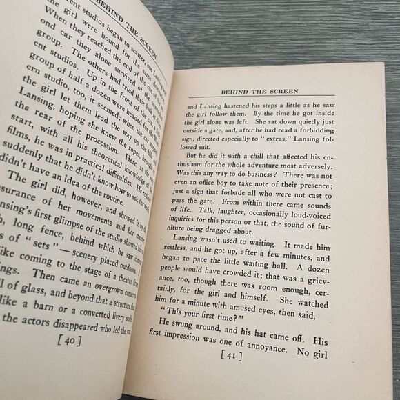 Behind the Screen 1916 by William Almon Wolff Antique Vintage Book - Picture 7 of 8